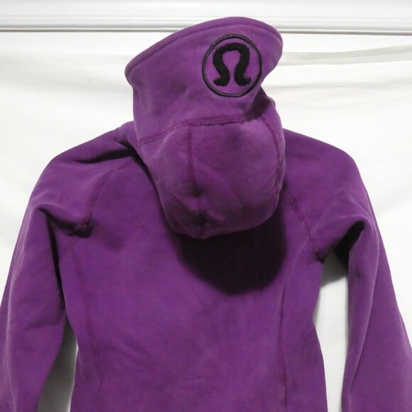 LULULEMON ATHETICA | size 2 | Classic Purple Scuba Heavyweight Zip-Up Hoodie - Picture 12 of 16